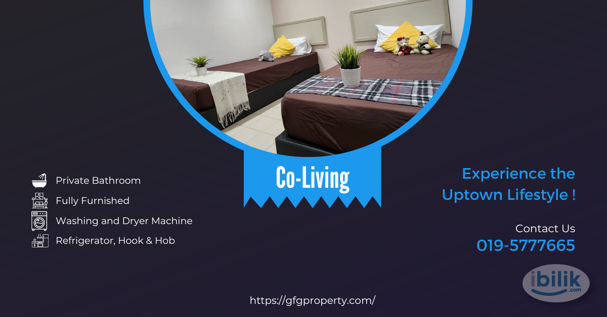 TWIN SINGLE BED FOR SHARING @ SS 21 @ New Co-Living Hotel Room with Private Bathroom - Image 1