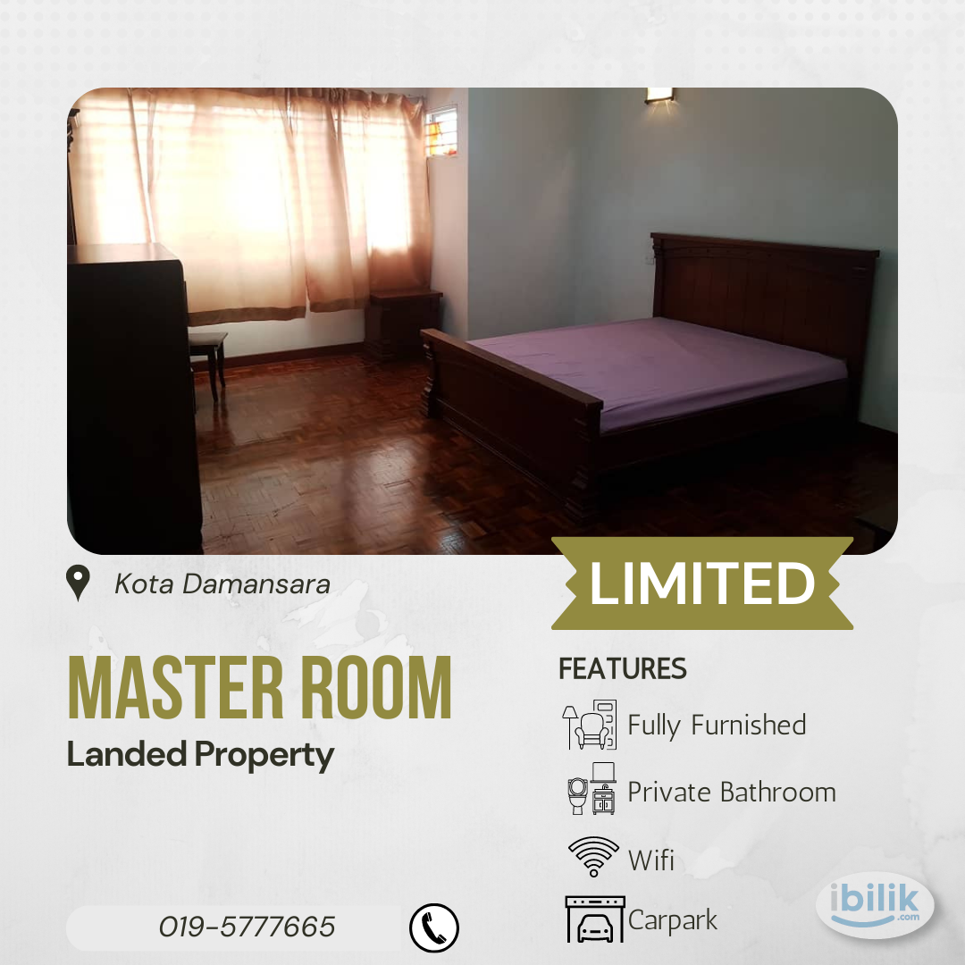 ZERO DEPOSIT Master Room with Private Bathroom at Kota Damansara, Petaling Jaya - Image 1