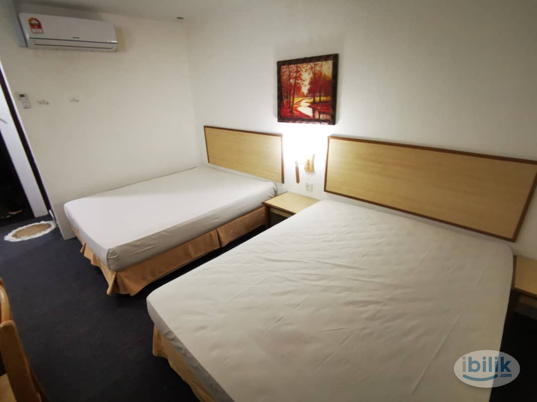 TWIN QUEEN SIZE Bed Hotel Room with Private Bathroom @ Bukit Jelutong 🌈 ZERO DEPOSIT🌈 Nearby Subang Airport - Image 2