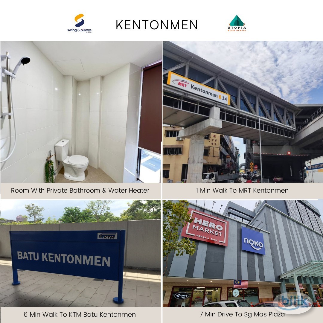 Free Deposit ❗ Room Rent Near to MRT Kentomen Jalan Ipoh With Private Toilet - Image 1