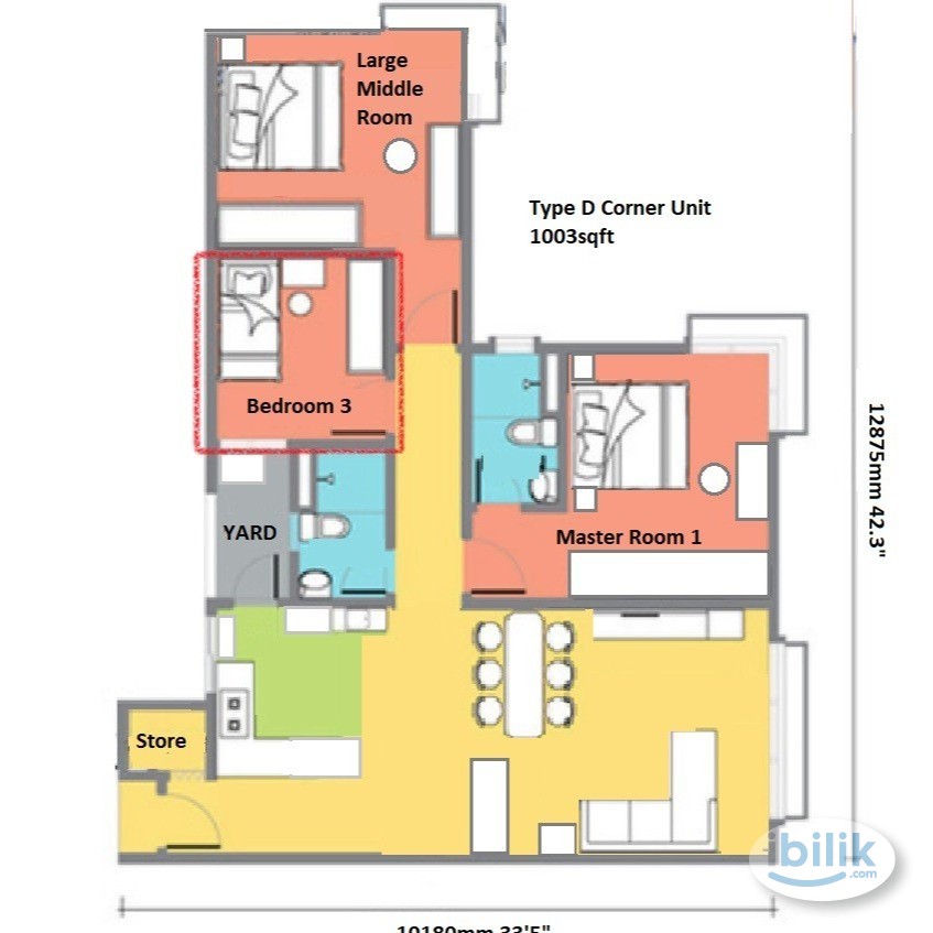 Single Room at Vue Residences, Titiwangsa - Image 2