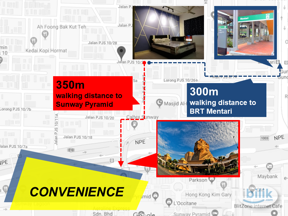 Single Room @ PJS 10, Bandar Sunway , near Sunway Pyramid, Taylor's Lakeside, Sunway University, BRT Sunway Landed H - Image 4