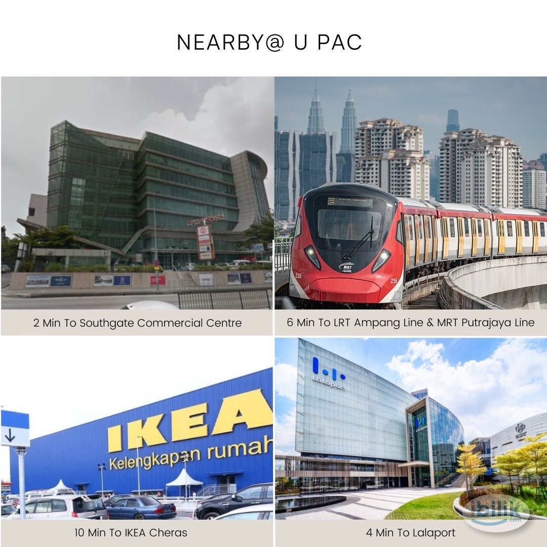 [U Pac] Available Master Room with Double Single Bed in Pudu with 8mins to LRT Pudu Station 🚡 - Image 5