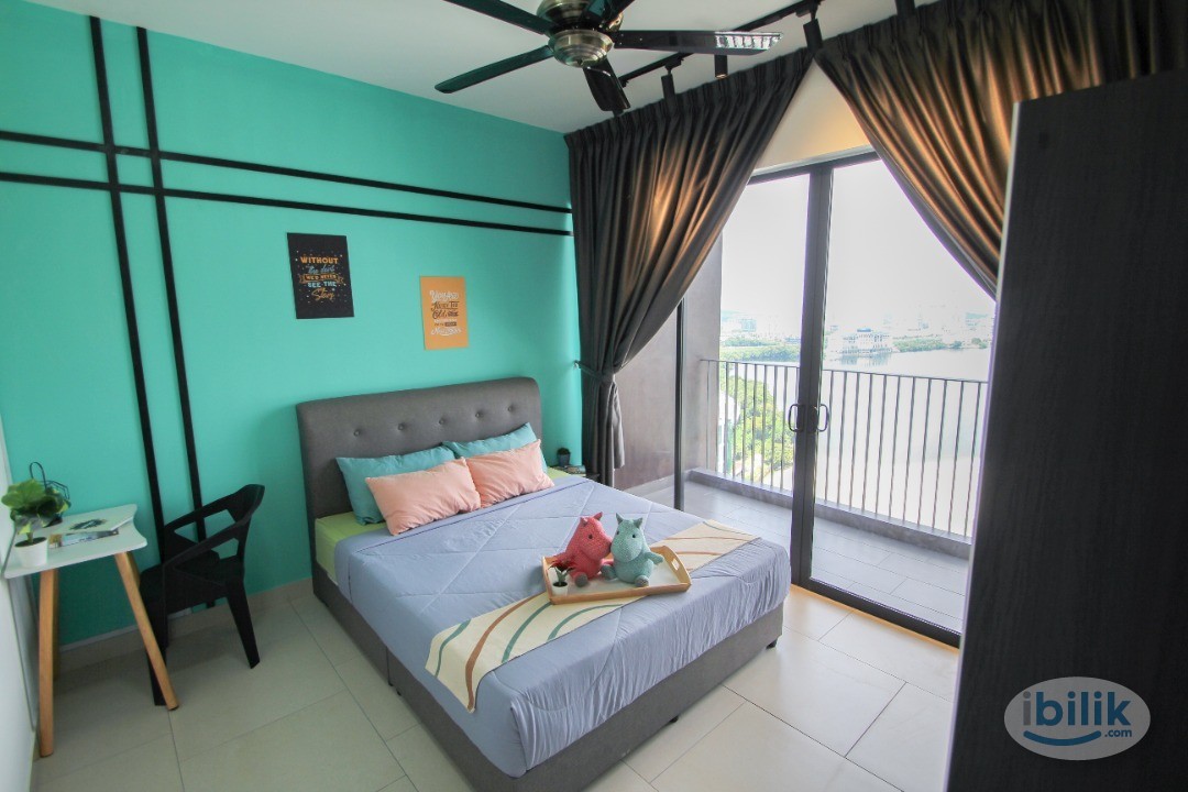Walk to KTM Serdang UPM, Balcony Middle Room @ Astetica Residences, Seri Kembangan, The Mines Shopping Mall, Heritage, K - Image 1