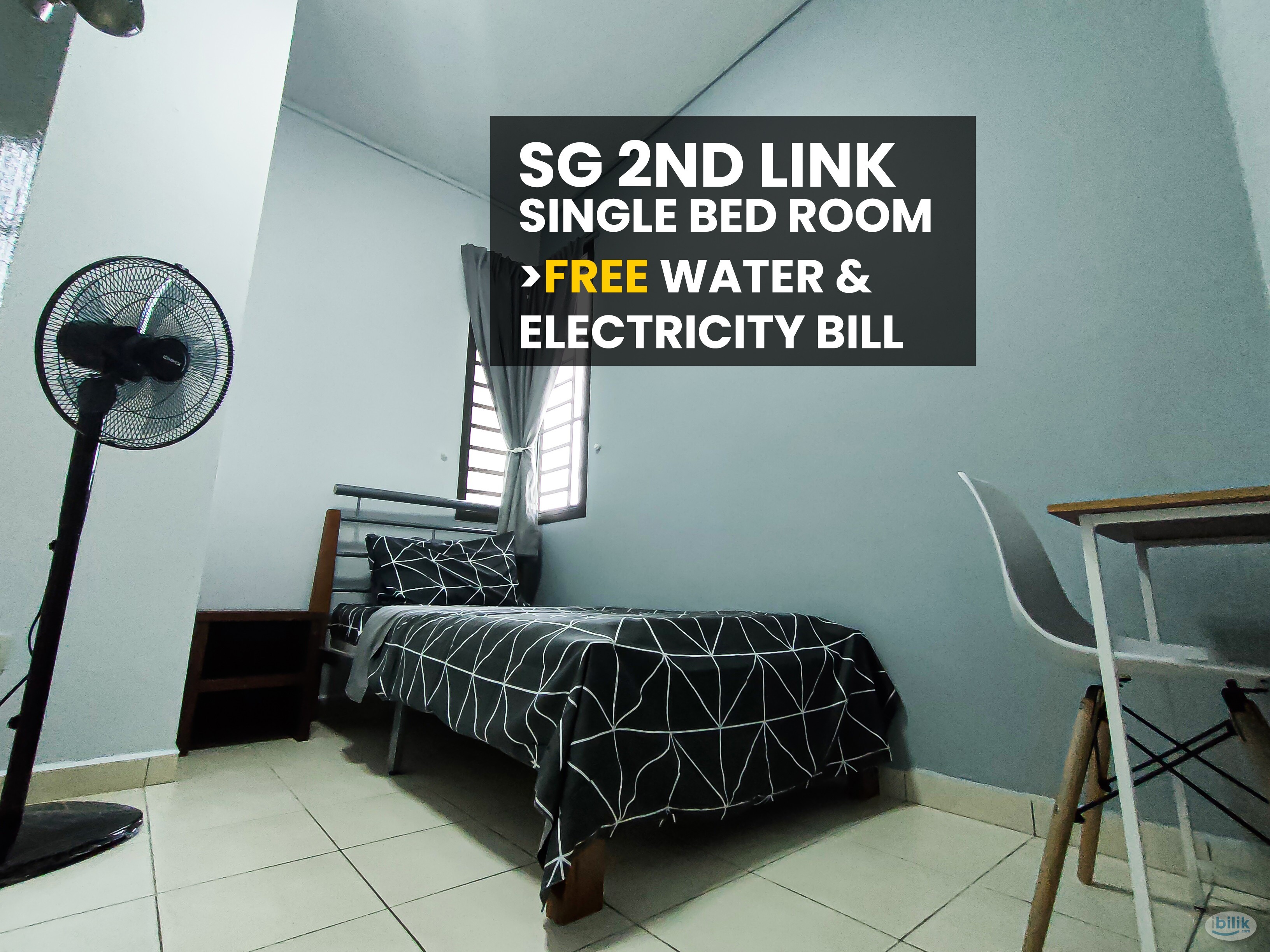 2nd Link - Single Bedroom Free Water & Electric - Image 1