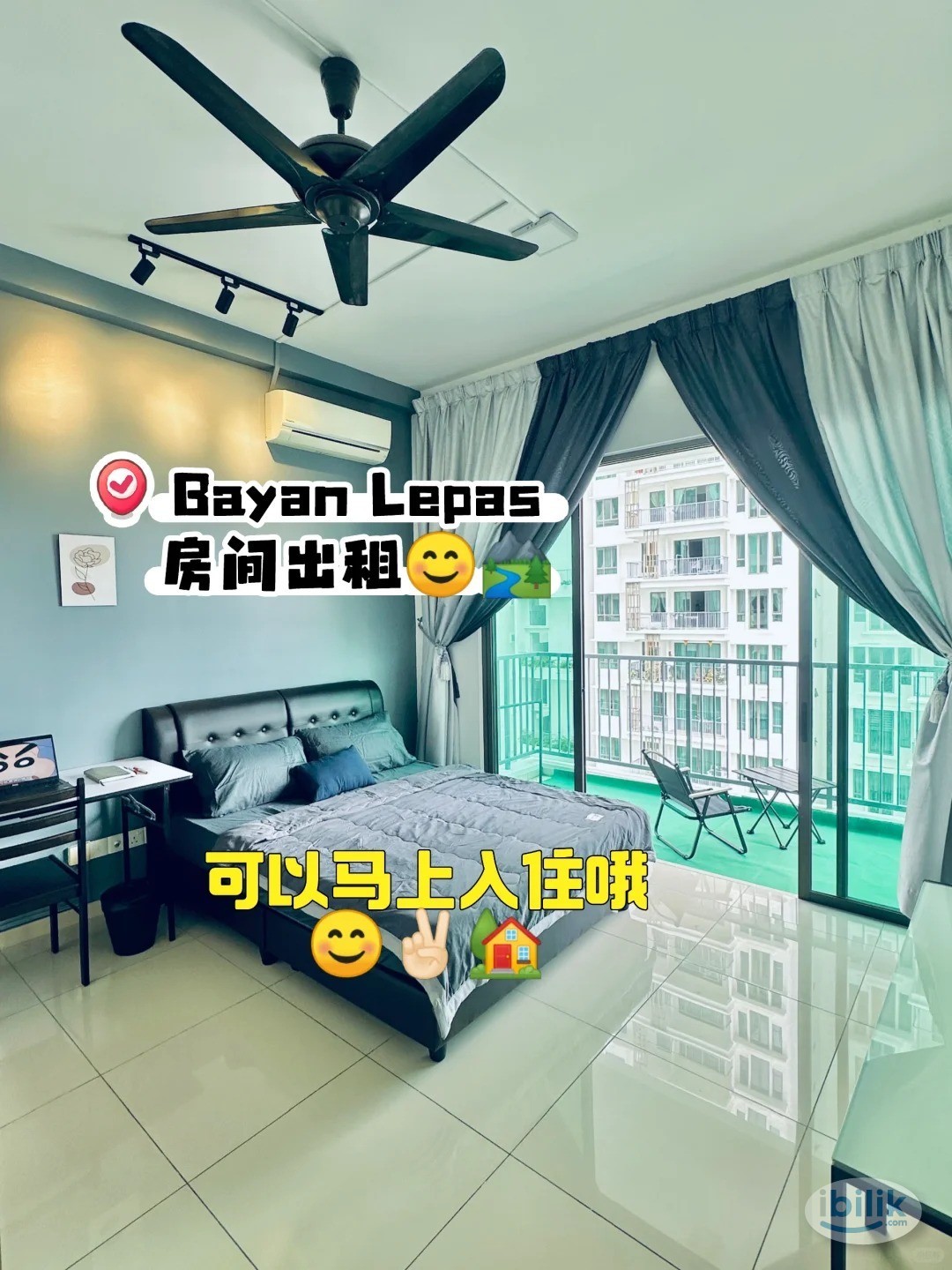 Double Bedroom (Balcony) at Bayan Lepas - Image 1