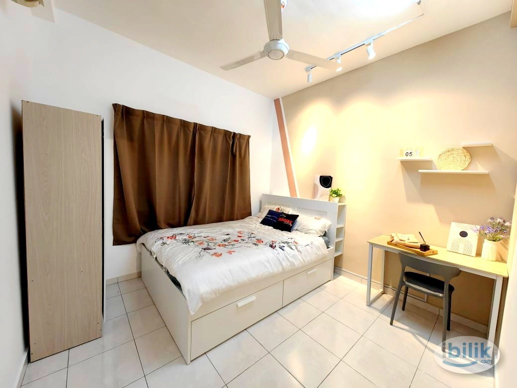 ✨LRT (500m)✨ LAST QUEEN ROOM 📢 Desa Impiana Condo, Taman Puchong Prima - Image 1