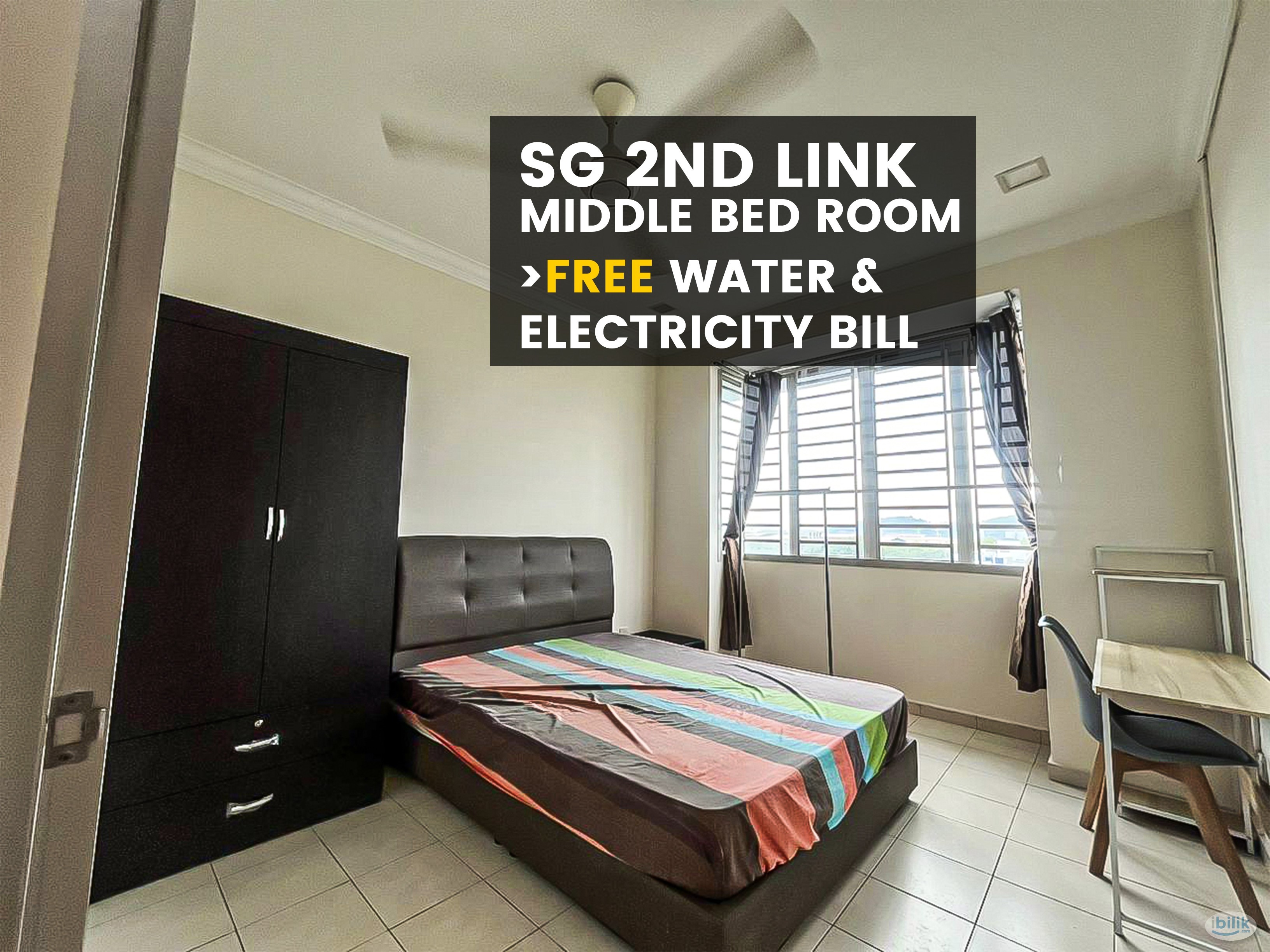 2nd Link - Medium Bedroom FREE Water & Electric - Image 1