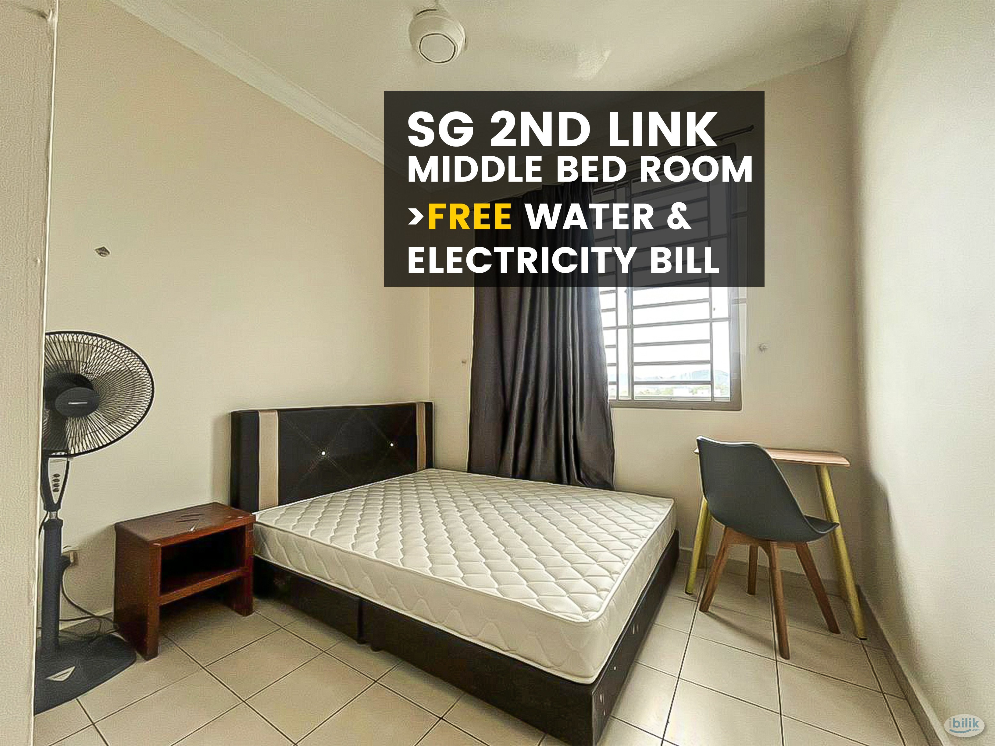 2nd Link - Medium Bedroom FREE Water & Electric - Image 1