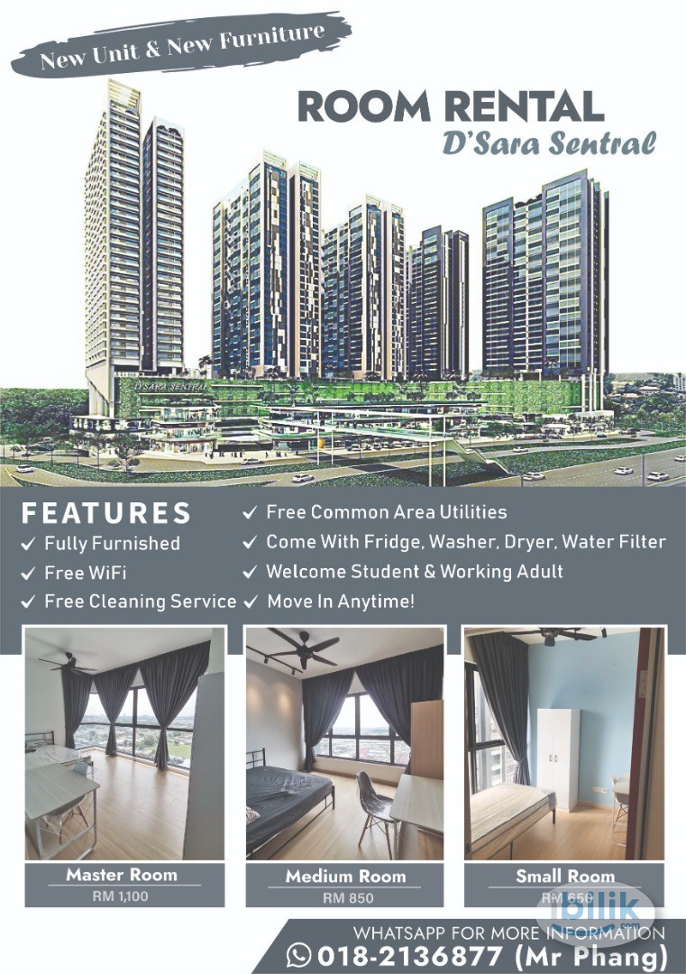 (MALE UNIT) Small Room for Rent at D'Sara Sentral  - Image 5