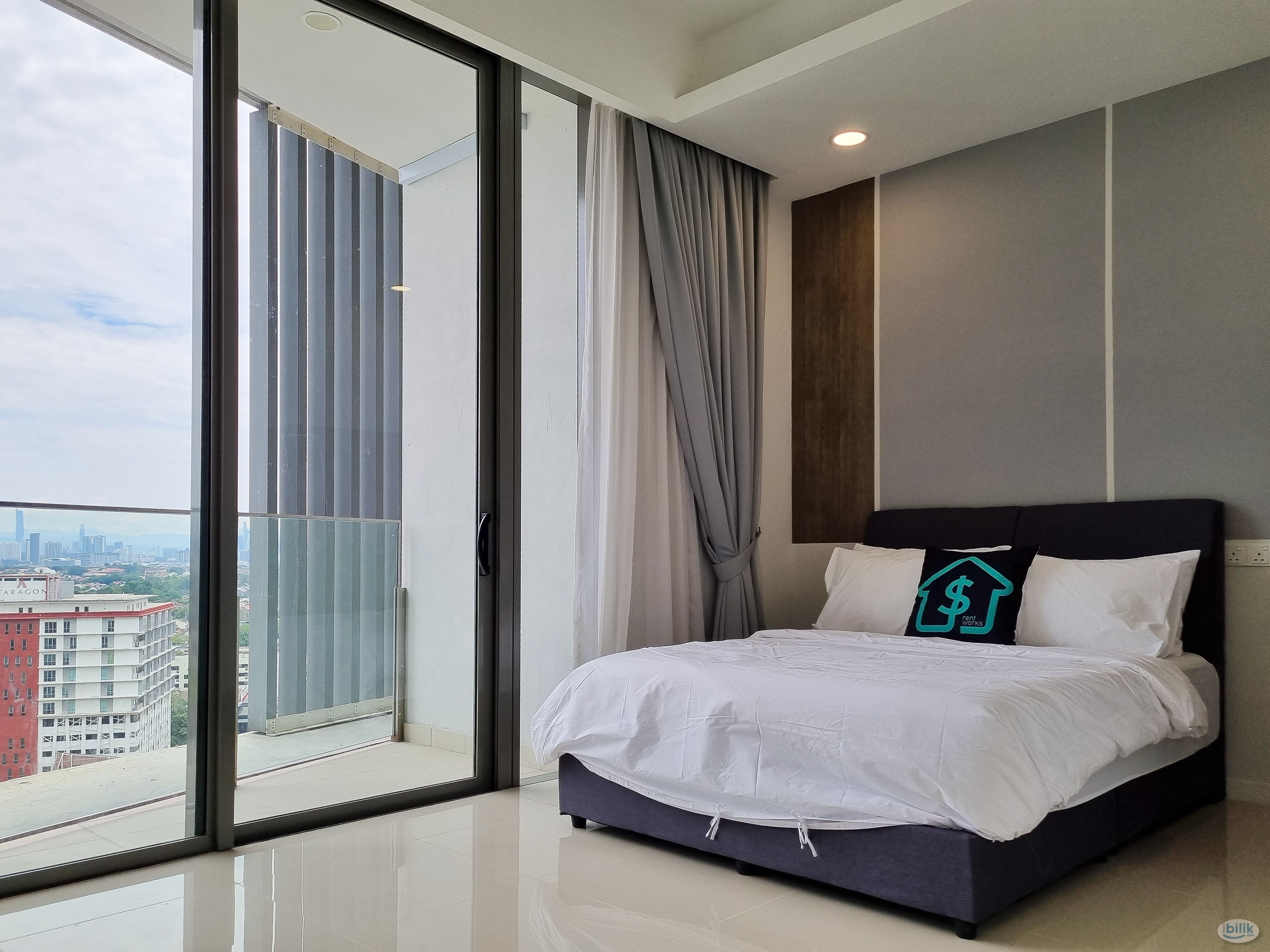 Queen Bedroom attached Balcony at The Azure Residences, Petaling Jaya - Image 1