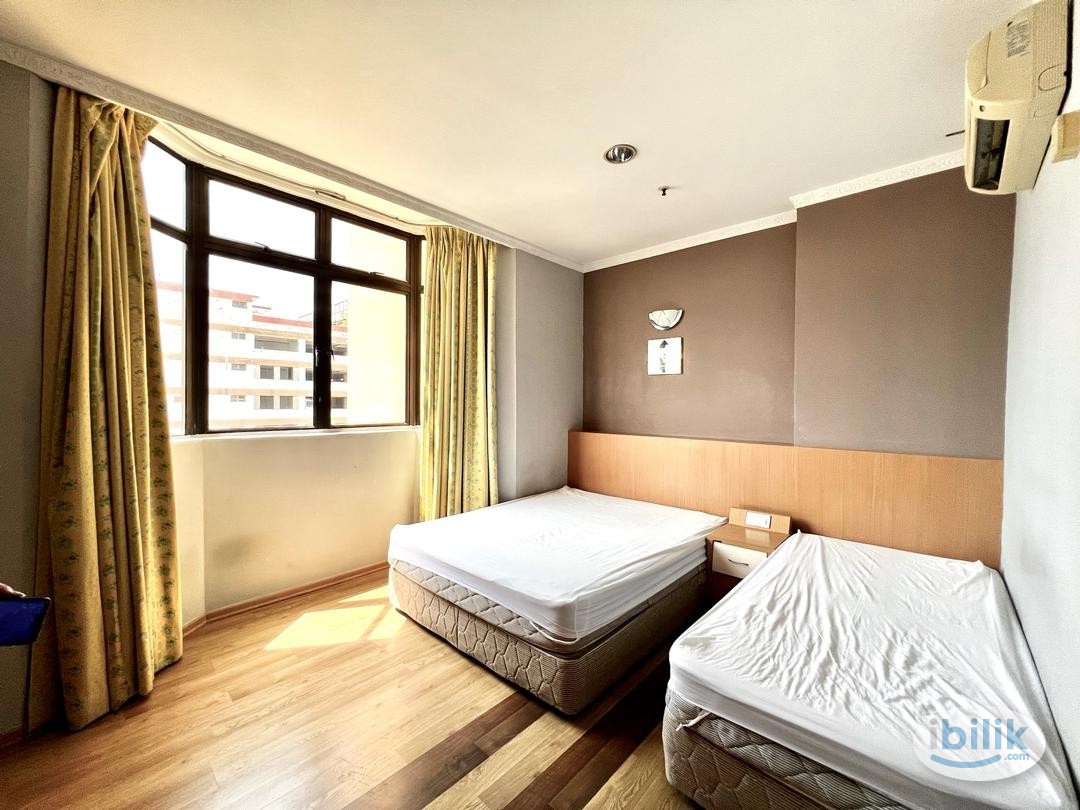 Fully Furnished Triple (Single & Queen Bed) Room Unit for Rent nearby General Hospital, UniKL, Greentown, Ipoh Garden - Image 2
