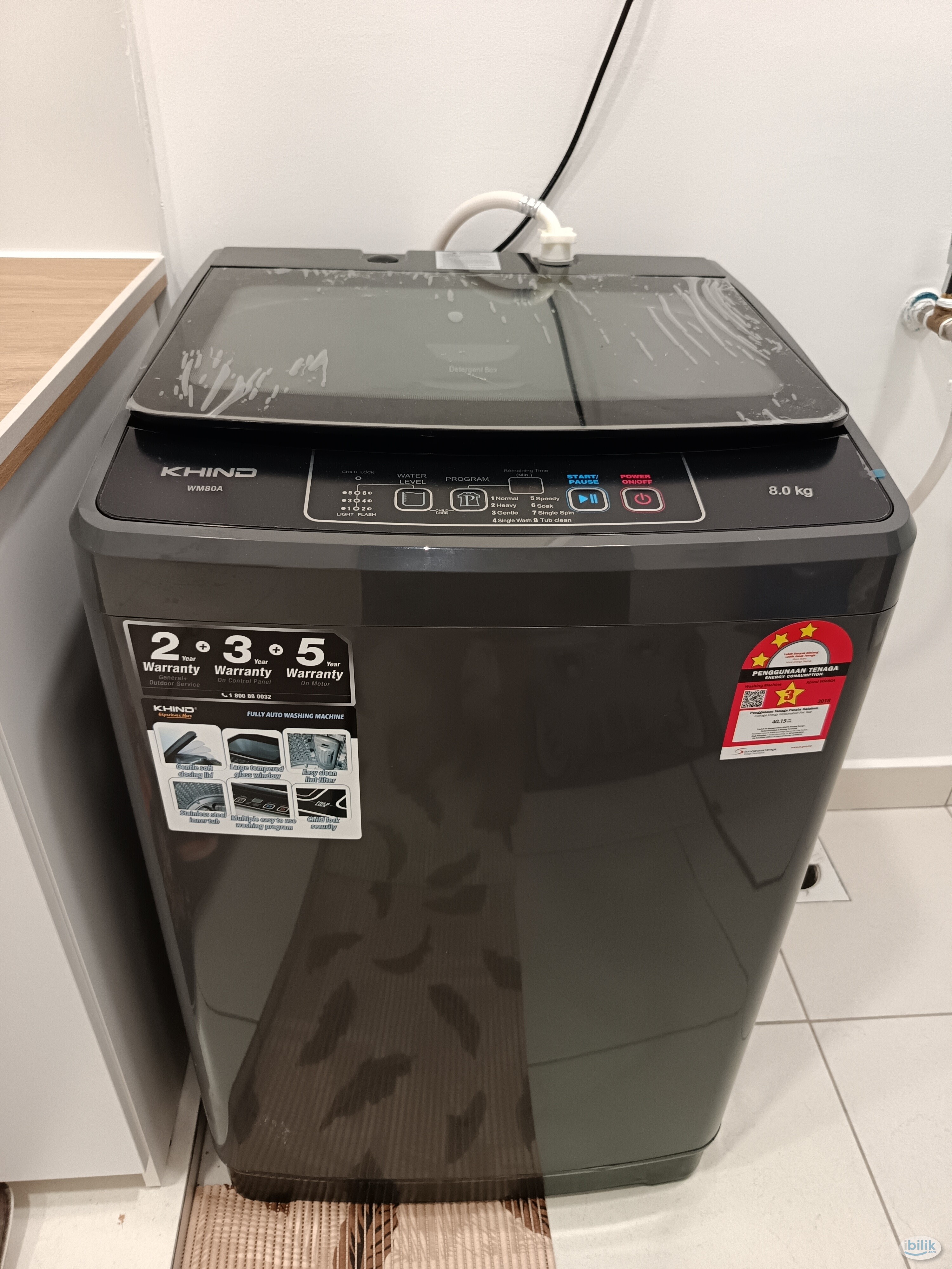 RAWANG town centre KWSP single room 2 lifts 2 bathrooms kitchen laundry parking guarded gated - Image 3