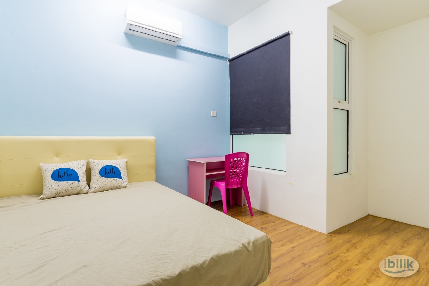 Medium room Queen bed with aircond & window for rent at Arte, Kuchai - Image 1