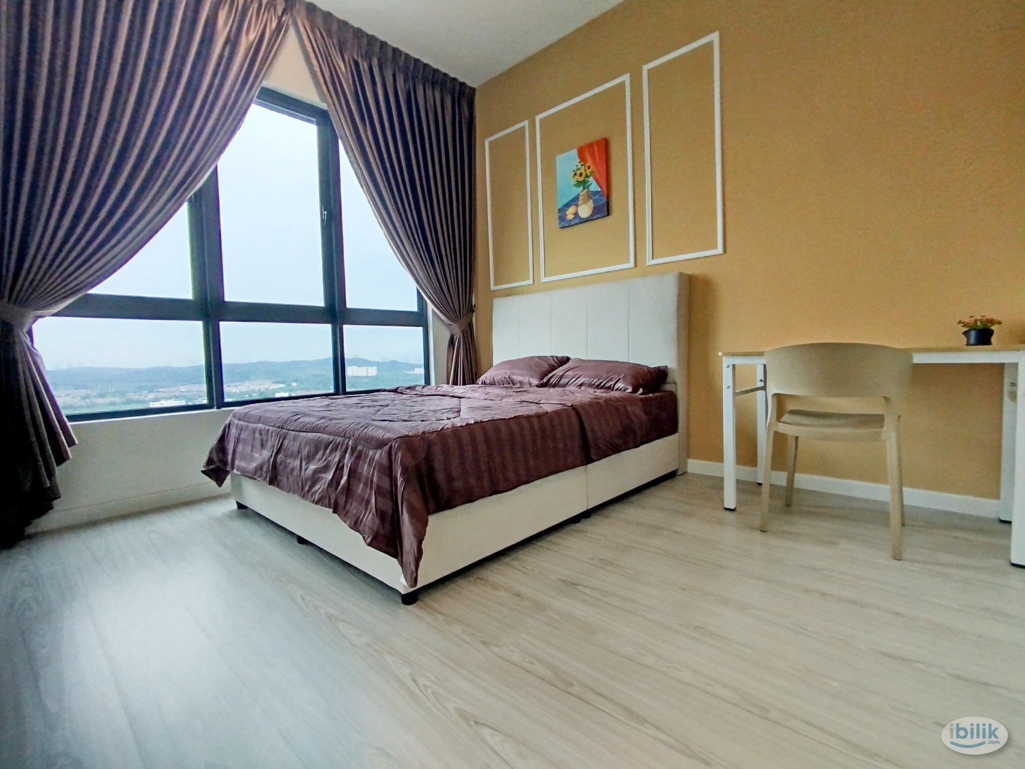 LOW DEPOSIT ‼️All male (Master Room A w toilet_Type E) WIFI AirCond Near MRT BUS  Meta Residences Putra Permai Puchong S - Image 1