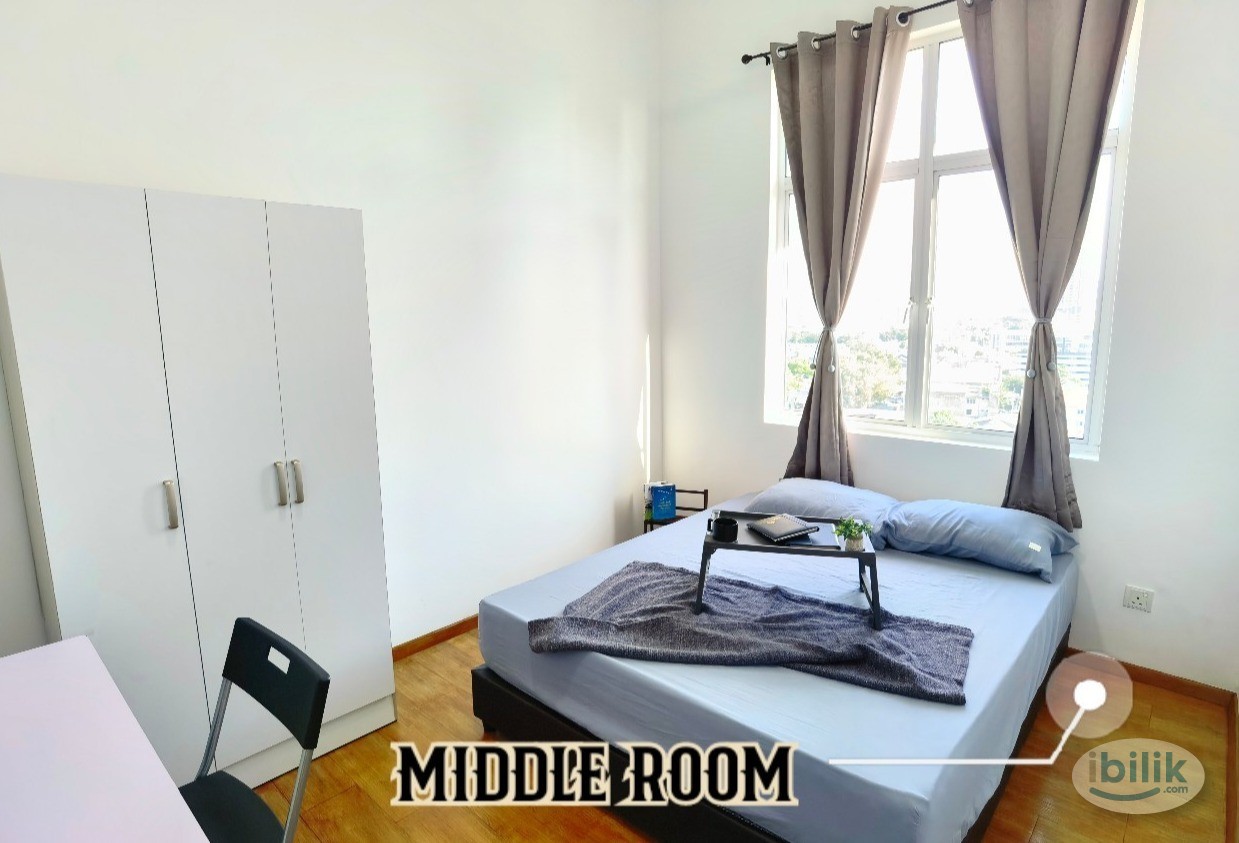 Jelutong Bukit Dumbar Middle Room Full Furnish Near Georgetown D'Mansion, Gelugor - Image 1