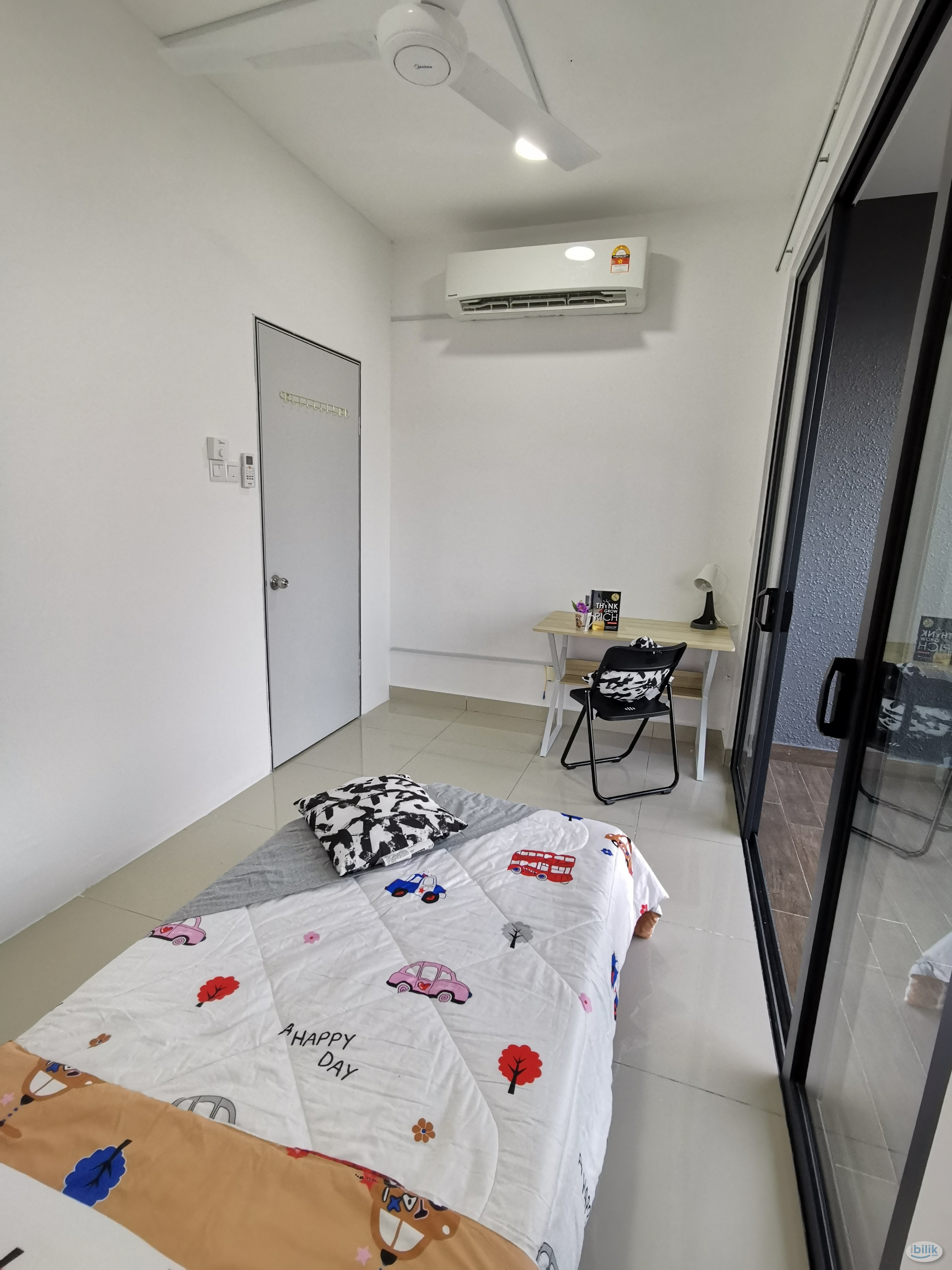 🏠Setapak PV9 Balcony Room with A/C for rent (for female)🏠le Room at Taman Melati, Kuala Lumpur - Image 1