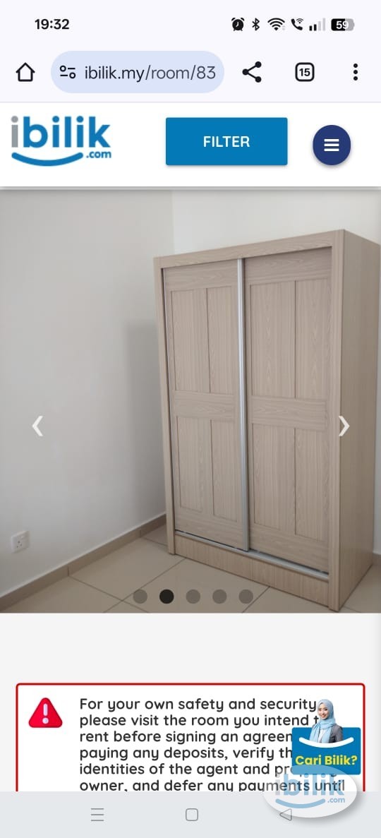 Large and Cozy Master Room at Tree Sparina, Bayan Lepas - Image 2