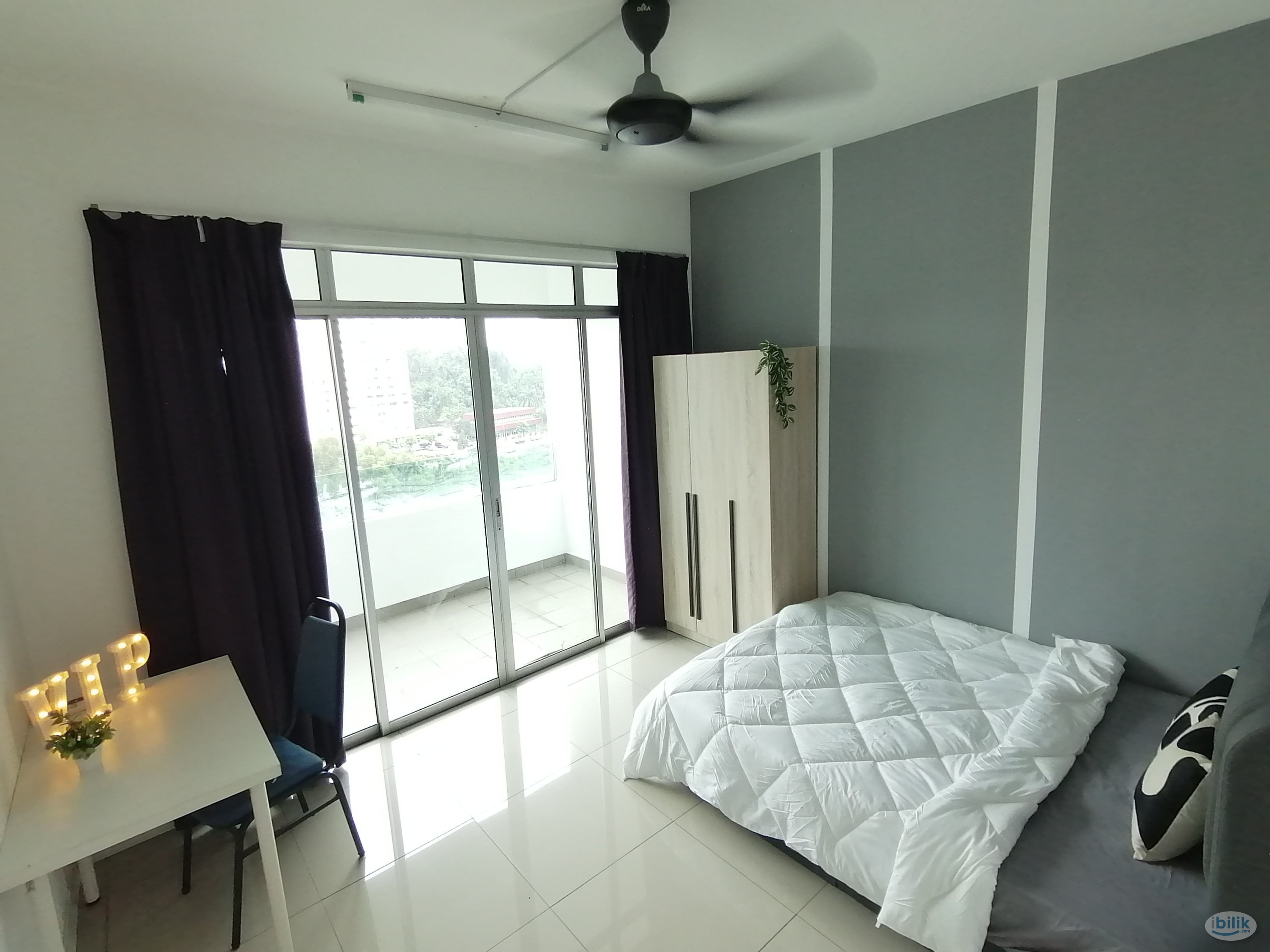 🏫==Include Utility ==Balcony Bedroom for Rent at Bukit Jalil ❗️❗️Newly Renovated Fully Furnished❗️❗️  包水电 WIFI ❗️ - Image 1
