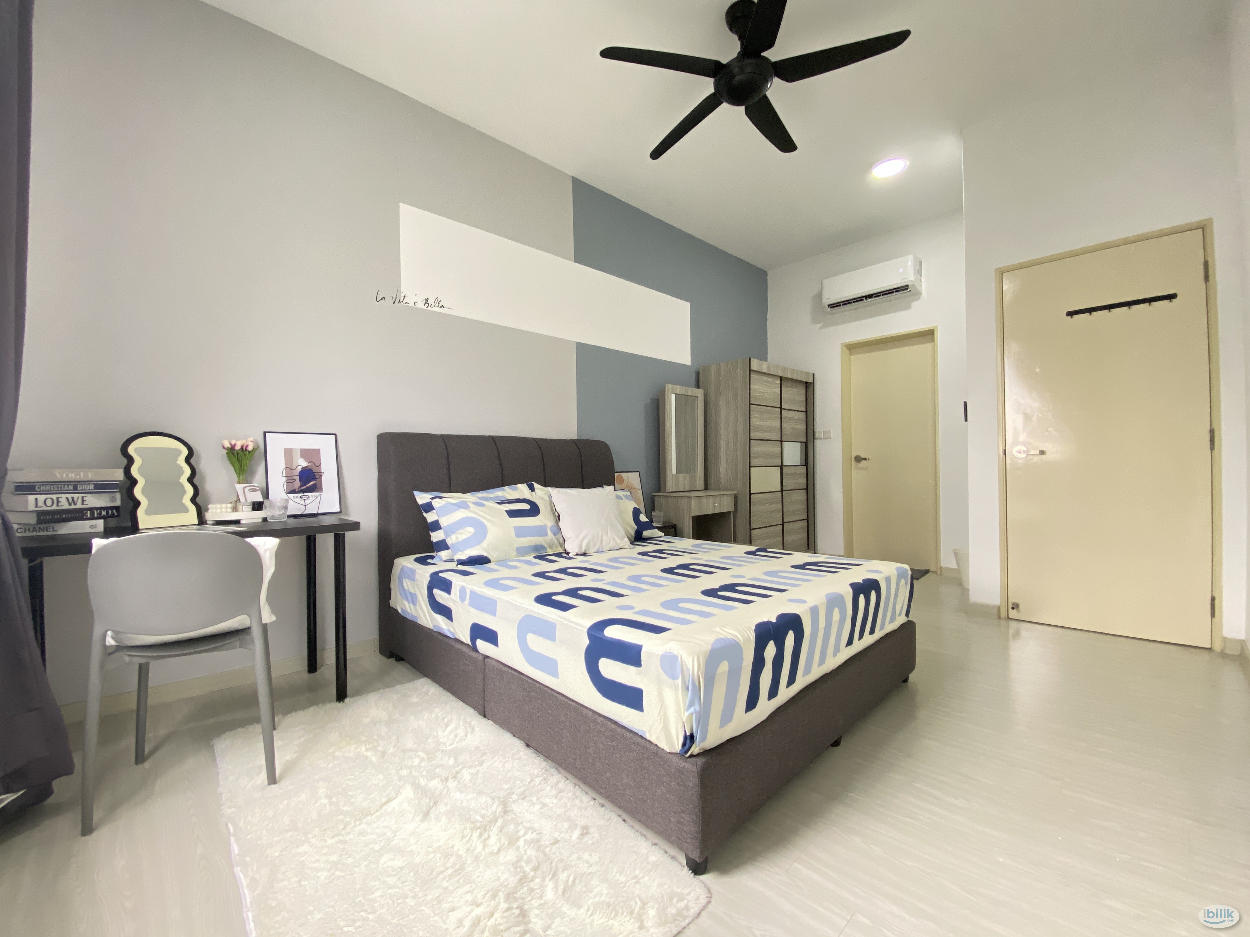 【FEMALE UNIT】🔥 LAST MASTER ROOM📌KELANA JAYA LINE⭐ [Sri Rampai LRT]⭐|Lrt Link Bridge |Fully furnished with AC ⚠️FEMALE UN - Image 1