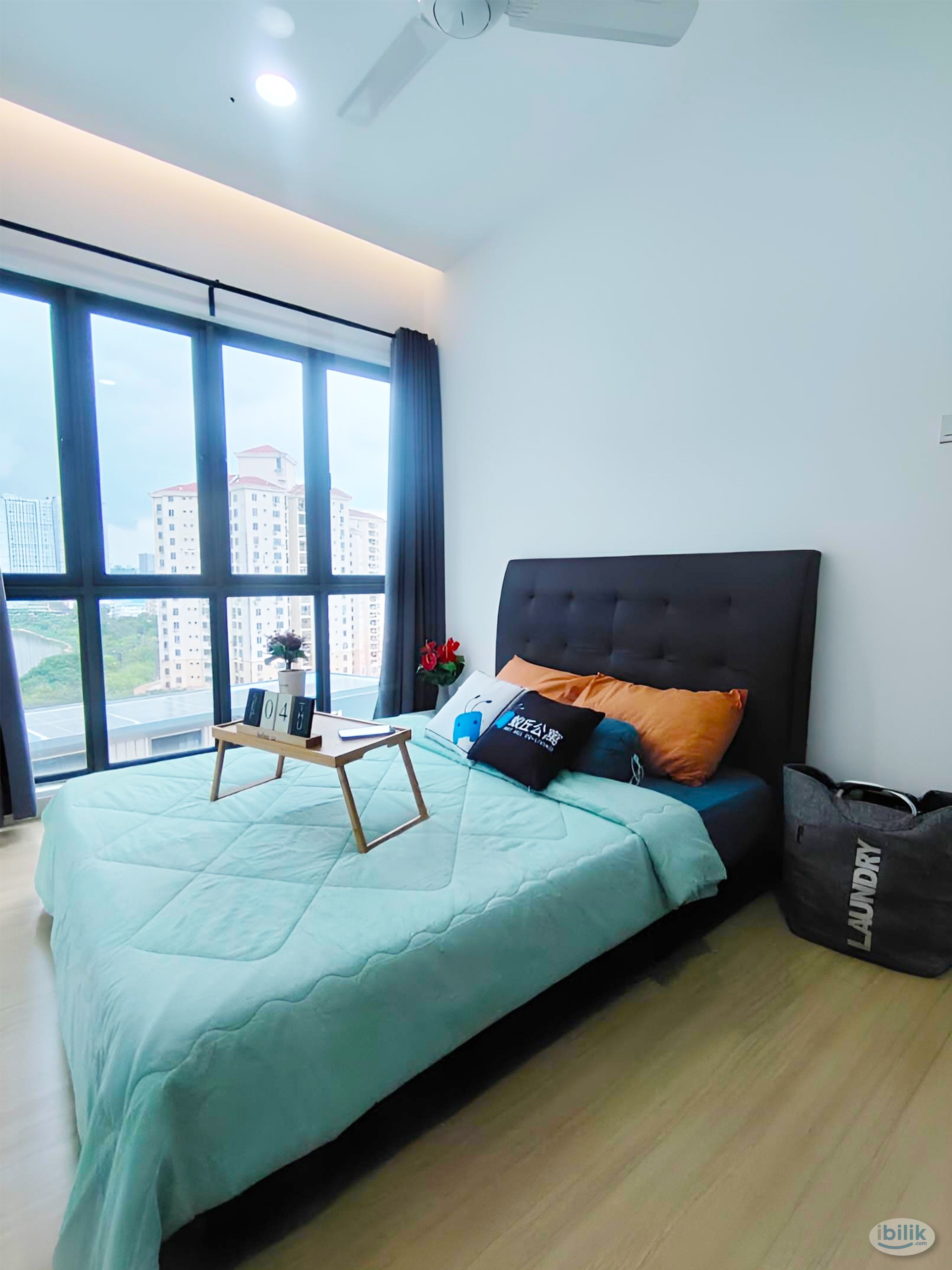 Queen Bed Master Room with AC & Window  @ Old Klang Road , Near Midvalley,Near KTM , Sri petaling , Kuchai Lama ,Bangsar - Image 2