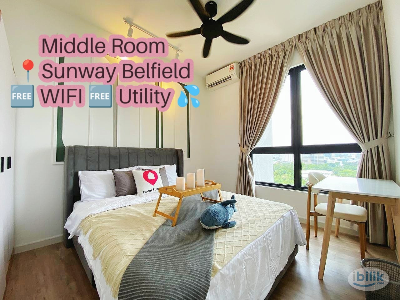 Sunway Belfield | Brand New Fully Furnished | Middle Room | Covered Walkway to Monorail Station 🚉 - Image 1
