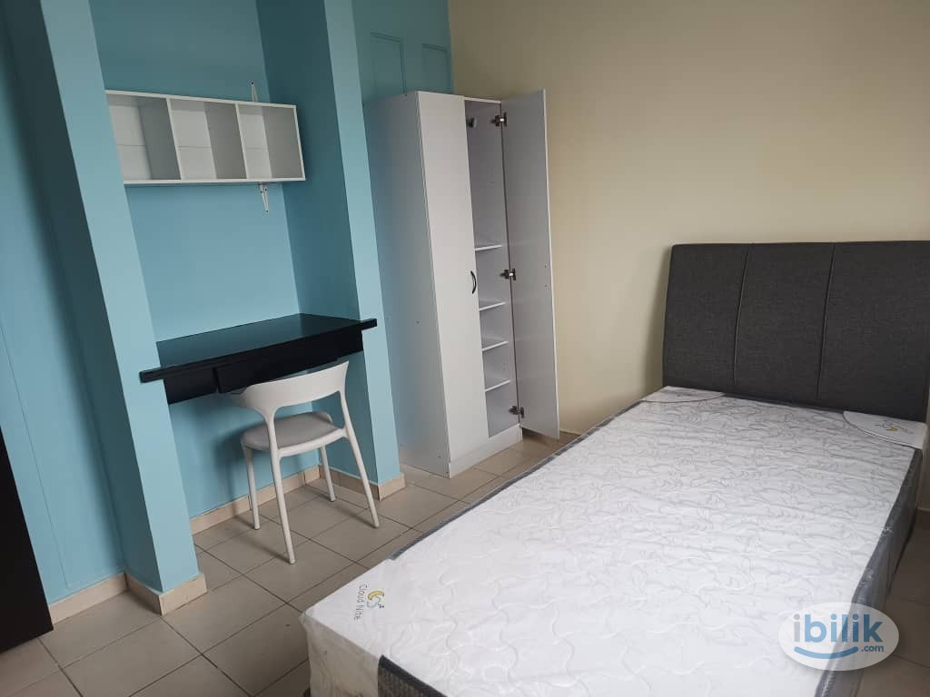 ‼️NEAR LRT ⭐️ Single Room Fully Furnished @ NEW Aircond Wardrobe Table Chair Mattress, CASA SUBANG, USJ 1, Subang - Image 4