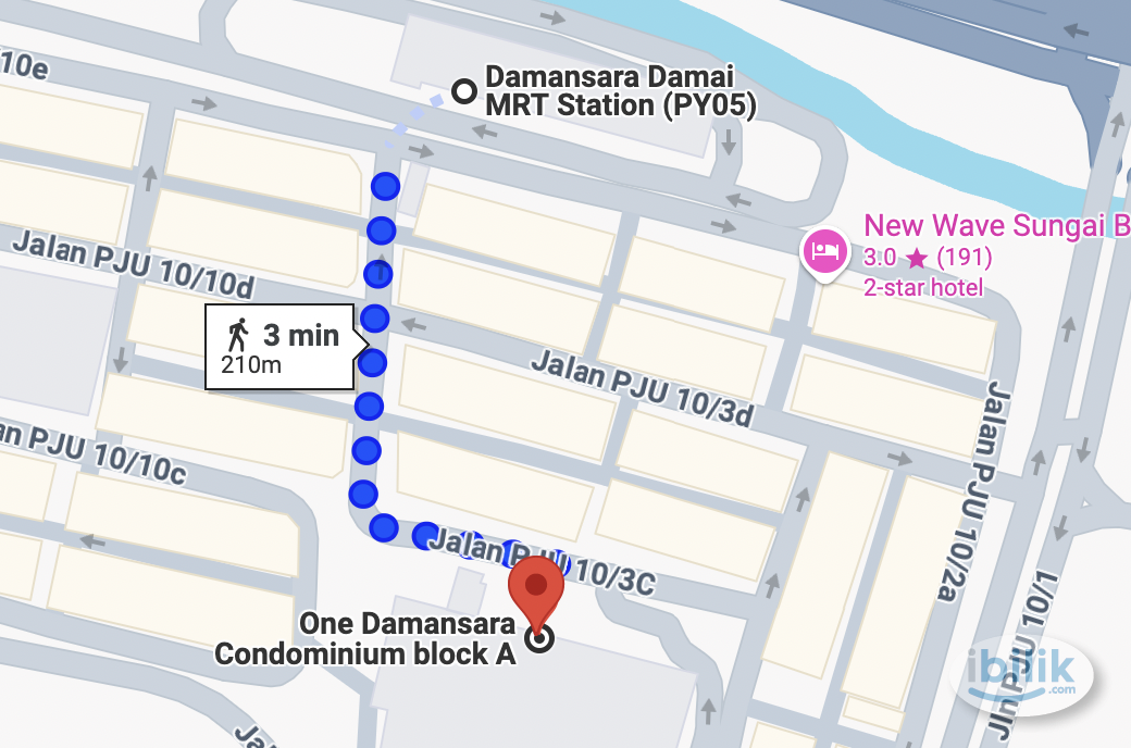 [3mins Walking to MRT] Middle Queen Bedroom at One Damansara, Damansara Damai MRT Bandar Utama PJ Ativo Plaza - Image 4