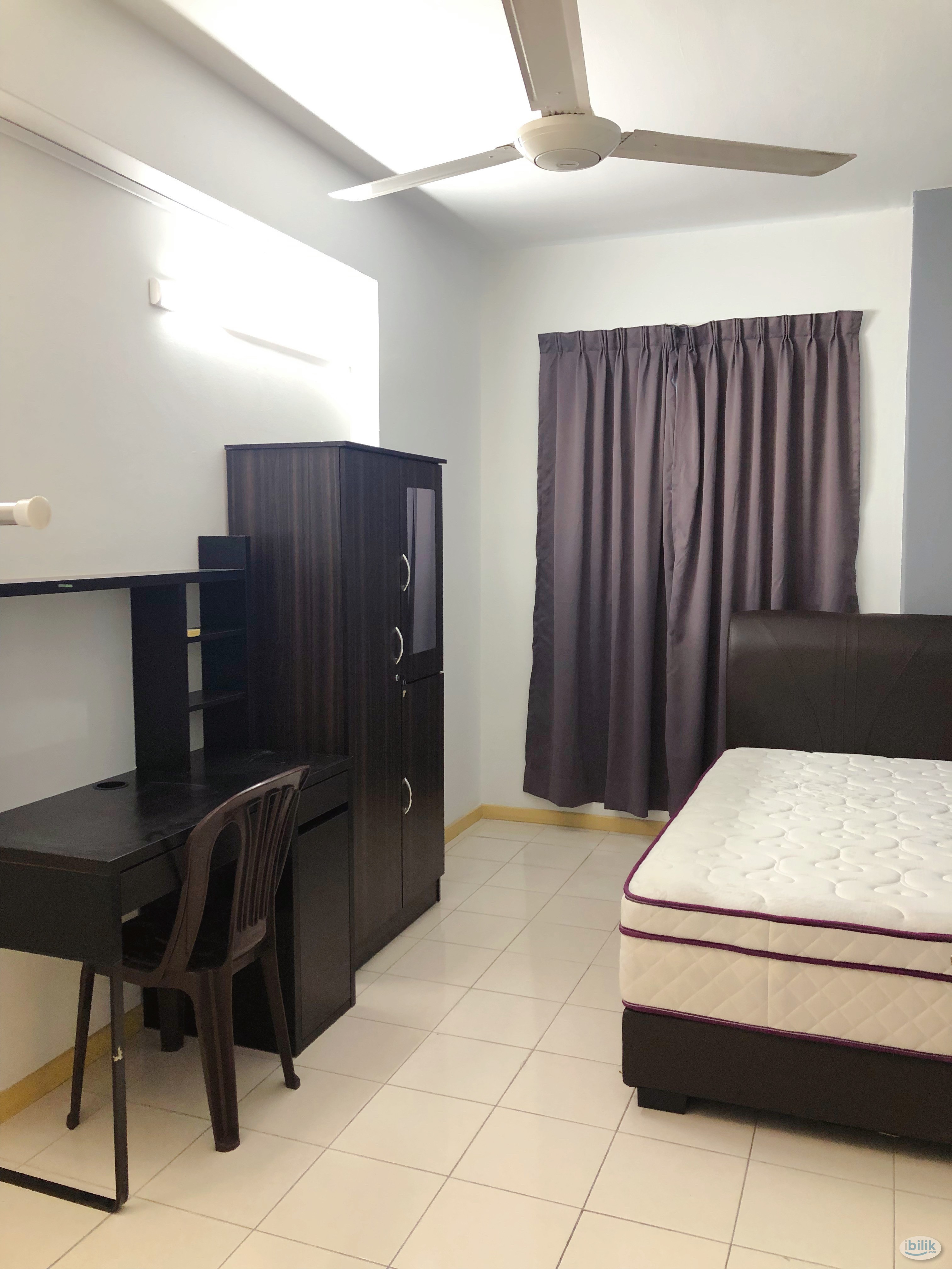 ✨Affordable Fully Furnished Single Room ✨ @ Sri Jati 2, Special Promotion, New Aircond Wardrobe Table Chair Mattress - Image 1