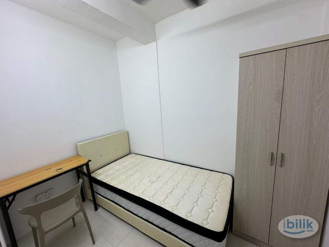 Jelutong single room fully furnished perak road georgetown Taman Kheng tian apartment free wifi include utilites - Image 1