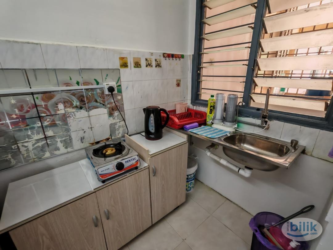 Jelutong single room fully furnished perak road georgetown Taman Kheng tian apartment free wifi include utilites - Image 5