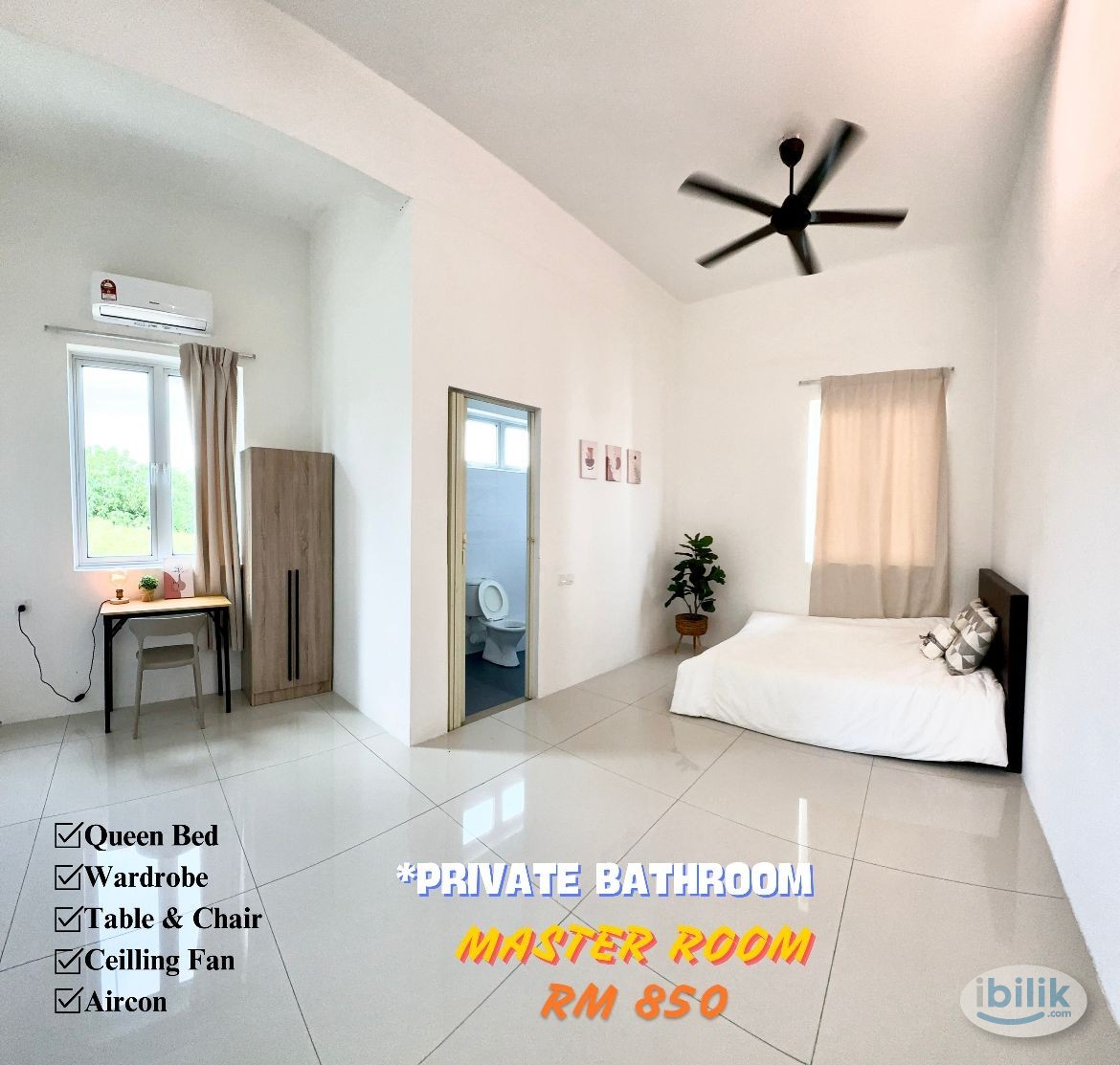 Bukit Mertajam Juru MASTER ROOM FOR RENT at Carnation Villa🌟 RM 850 - Image 1