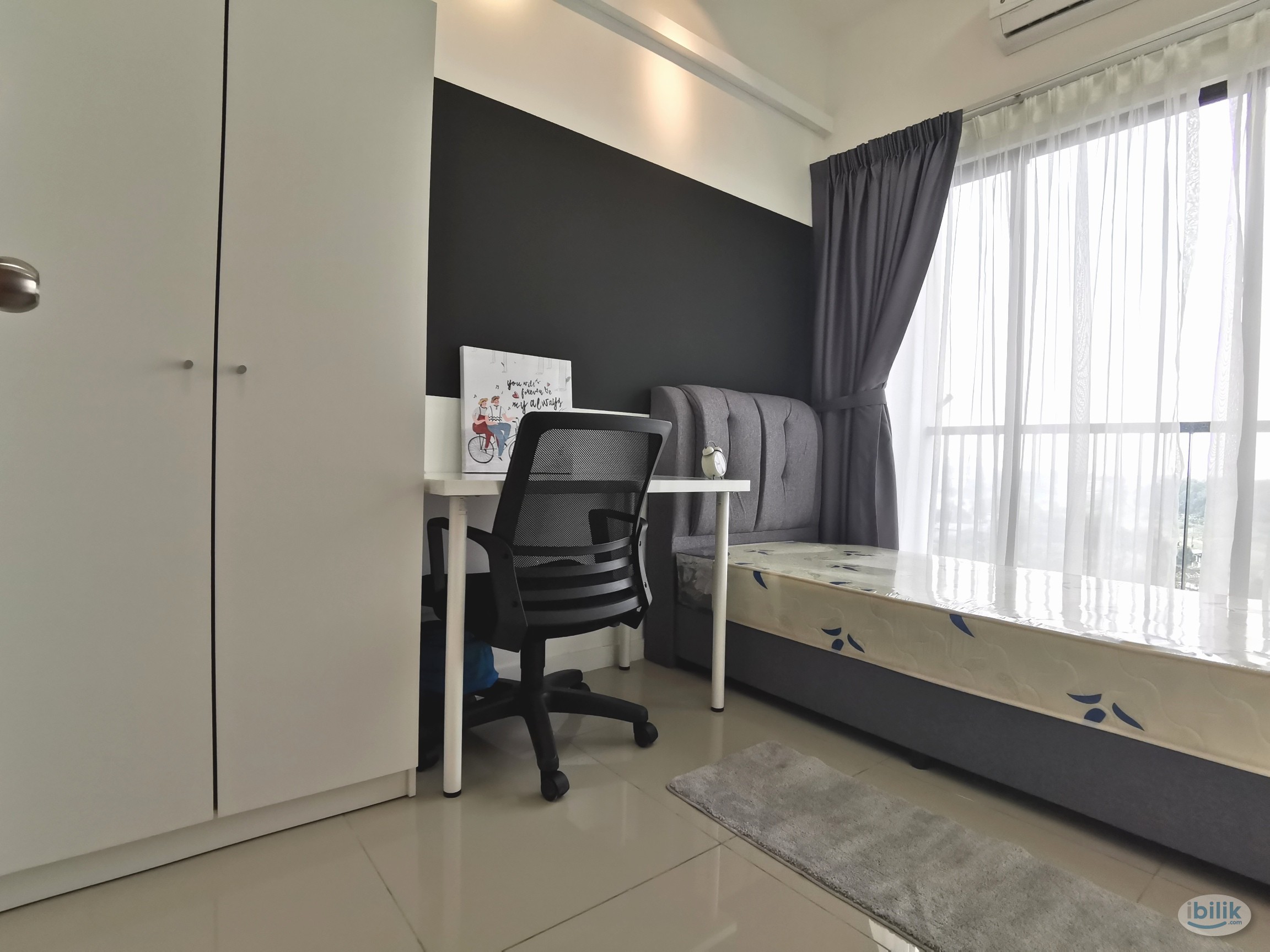🔥PRIVATE BALCONY🔥FULLY FURNISHED single rooms for rent at Residensi Hijauan (The Greens @ Subang West), Shah Alam - Image 2