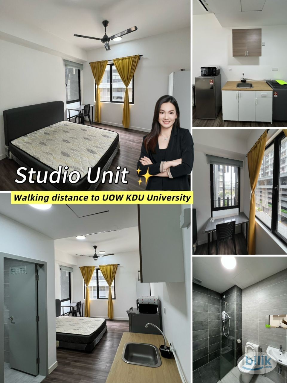 Modern Studio for Rent Near UOW KDU University – Ideal for Single or Couple | Fully Furnished - Image 5