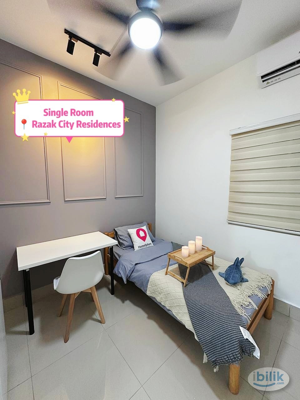 Razak City Residence | Near LRT | Fully Furnished Single Room - Image 1