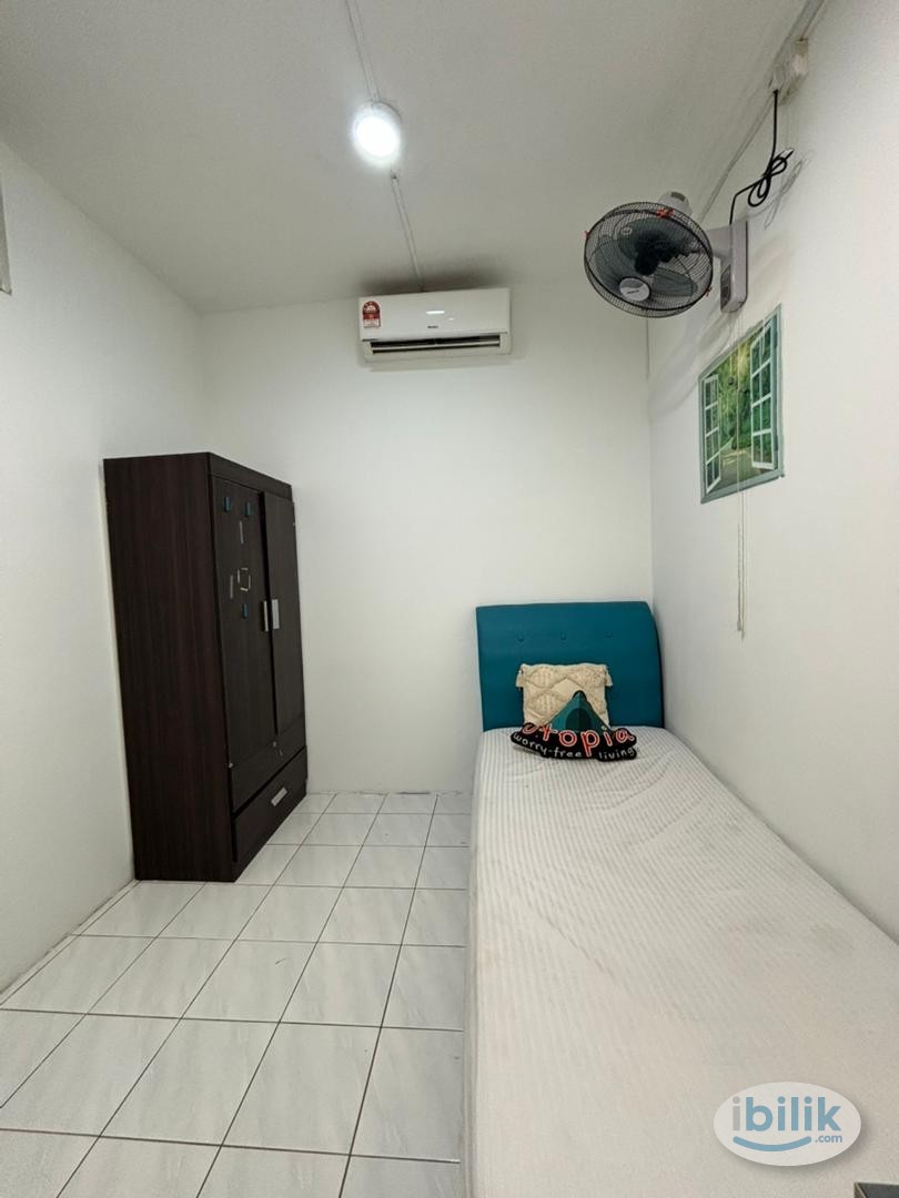 Zero Deposit , KL CITY , Single room with aircon , Near LRT PWTC - Image 1