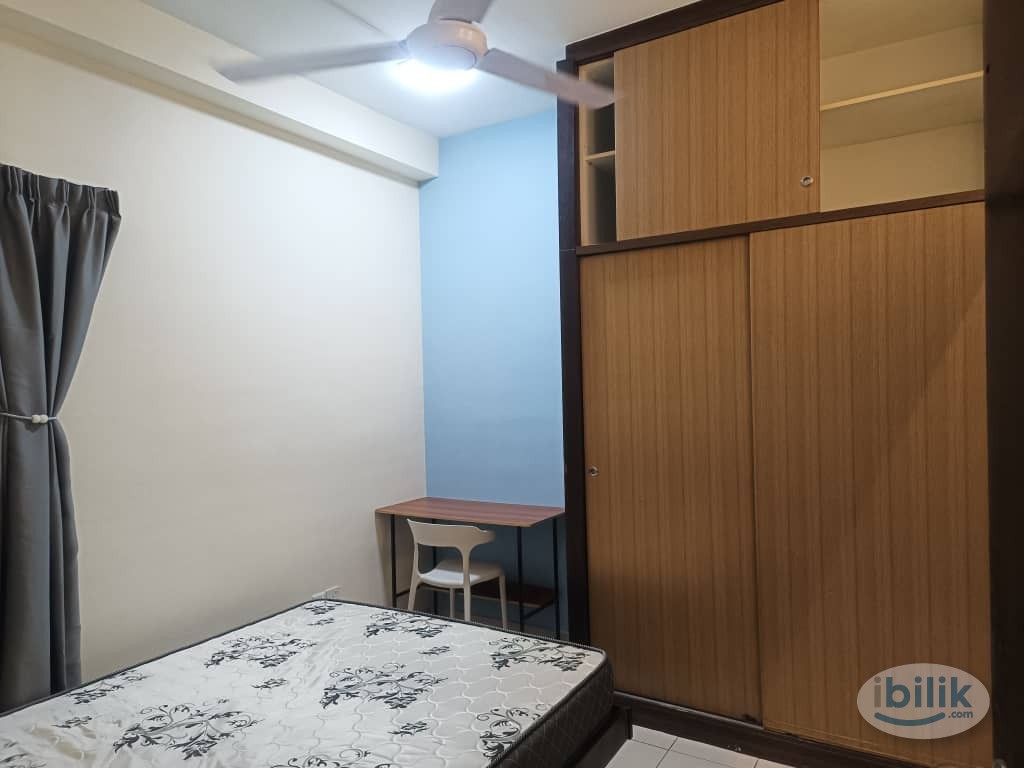 ‼️NEAR LRT CASA SUBANG, USJ 1, ✅Premium ⭐️ Medium Room Fully Furnished @ NEW 10” Mattress Aircond Wardrobe - Image 4