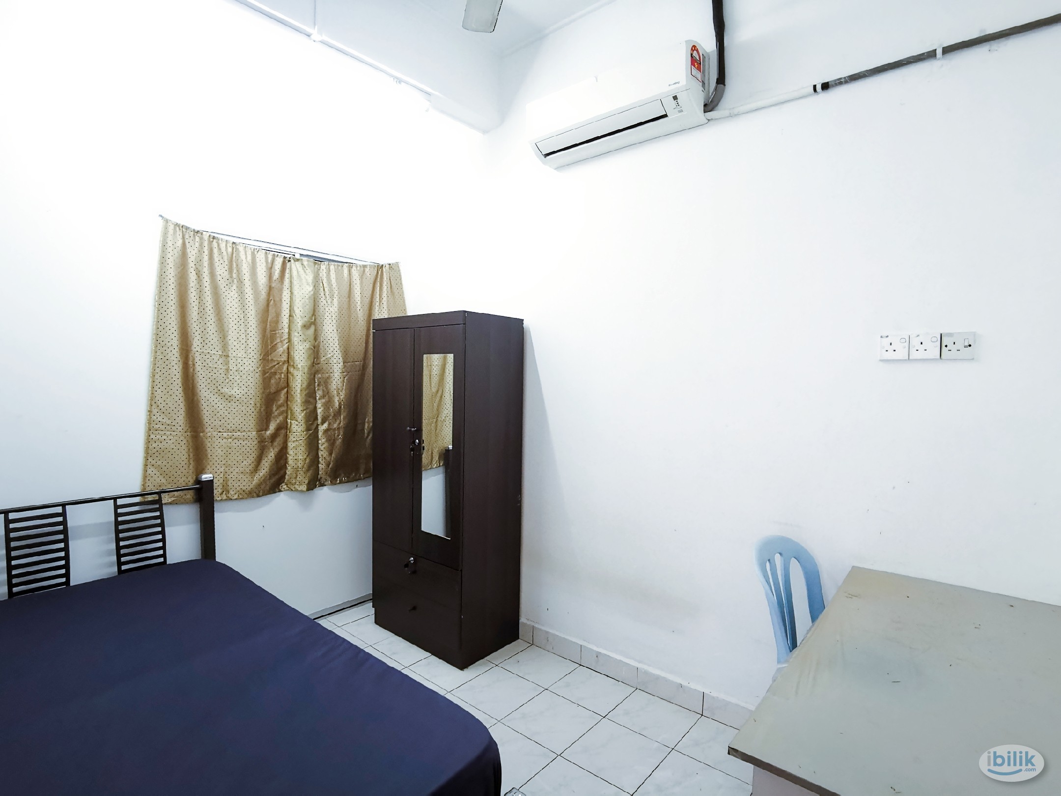 Fully Furnished Air-cond Single Room at Taman Kerjasama, Bukit Beruang - Image 1