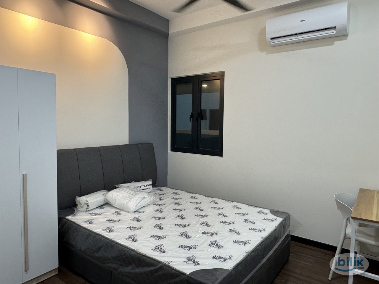 🔥EMBAYU, SUBANG BESTARI! NEW CONDO Medium Room🔥Fully Furnish NEW 10” Mattress Aircond Wardrobe Table Chair - Image 1
