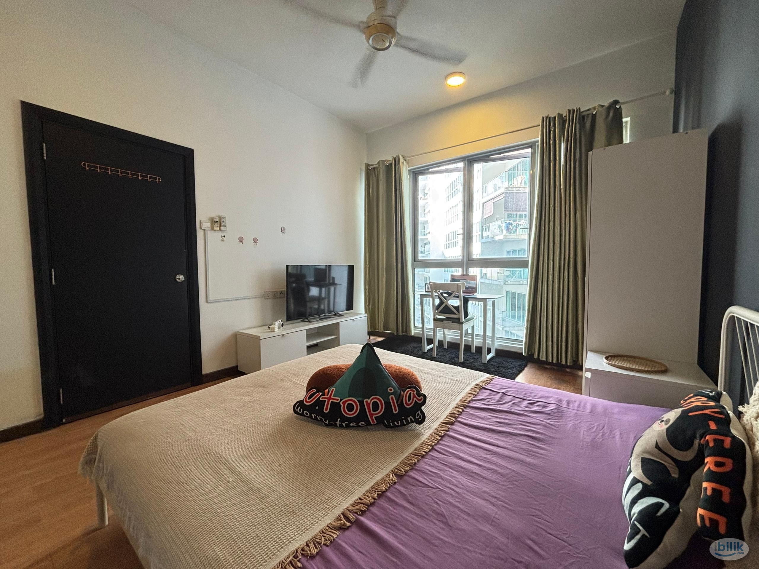 Zero Deposit Large Room attached shared bathroom FEMALE UNIT, KL CITY - Image 2