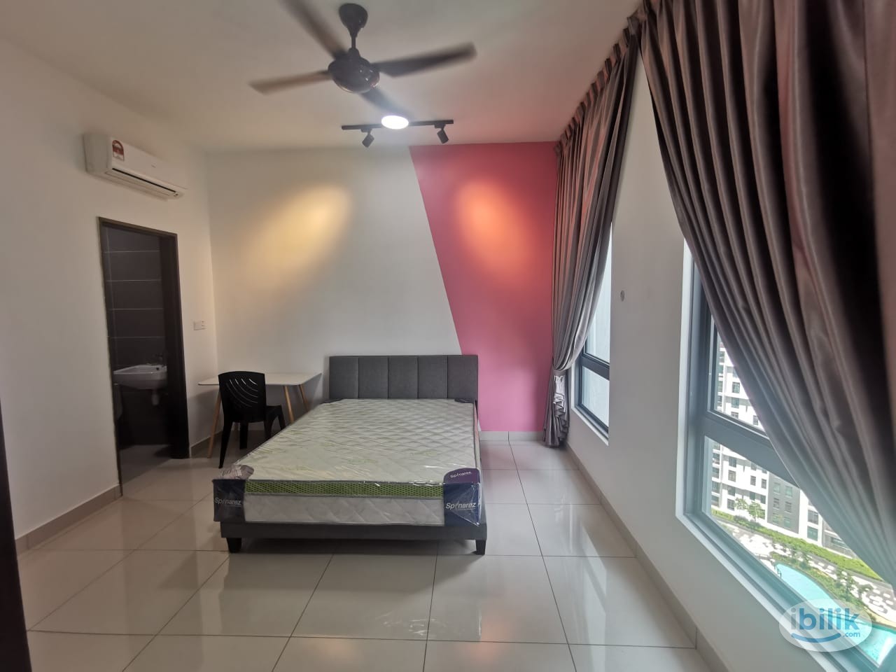 master room with parking fully furnished the henge kepong aeon - Image 2