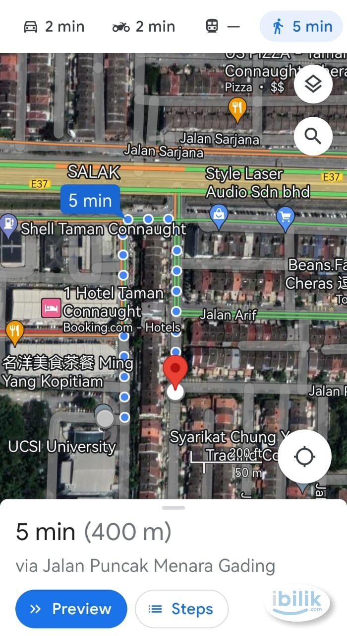FREE 1 MONTH - 5min Walk UCSI - Cheras Connaught Mix Gender Medium Room Twin Bed Landed House Near MCD, IKON, Pasar Mala - Image 5